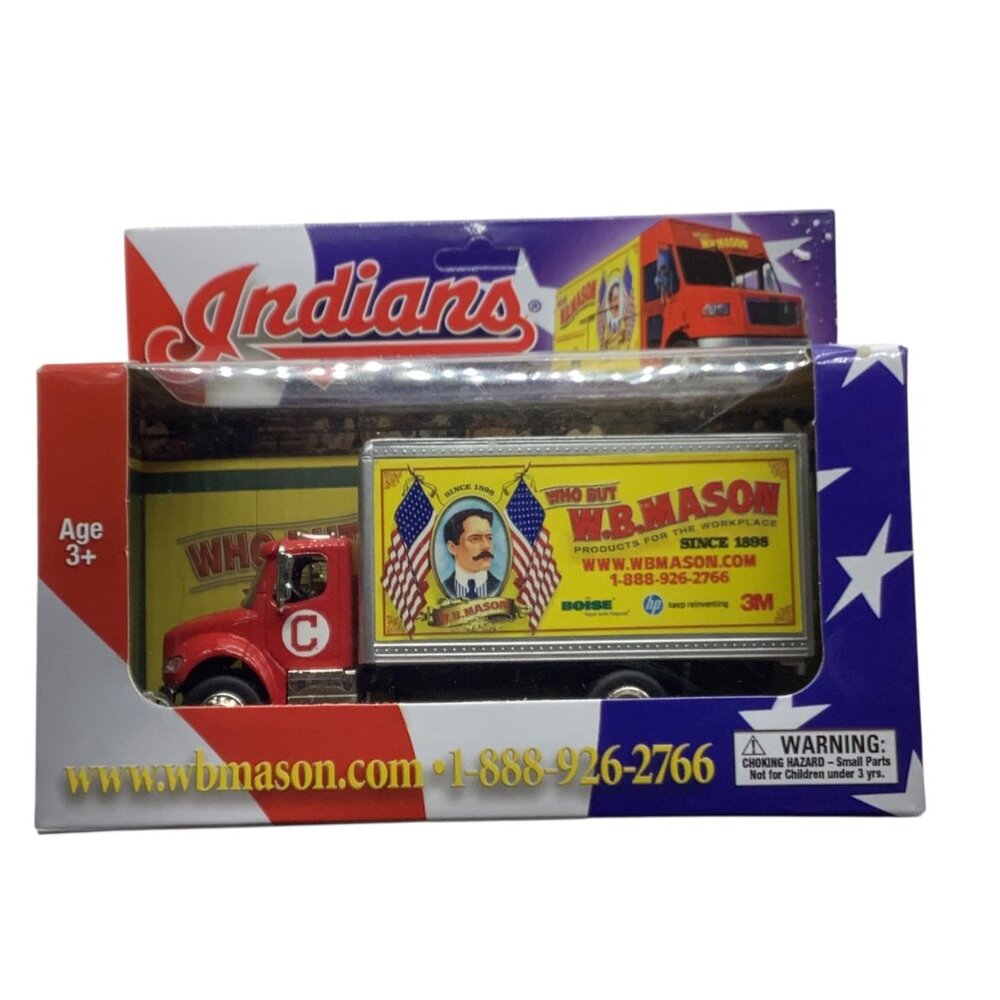 W.B. Mason Die-Cast‎ Delivery Truck Toy Age 3+ 6” Cleveland Indians